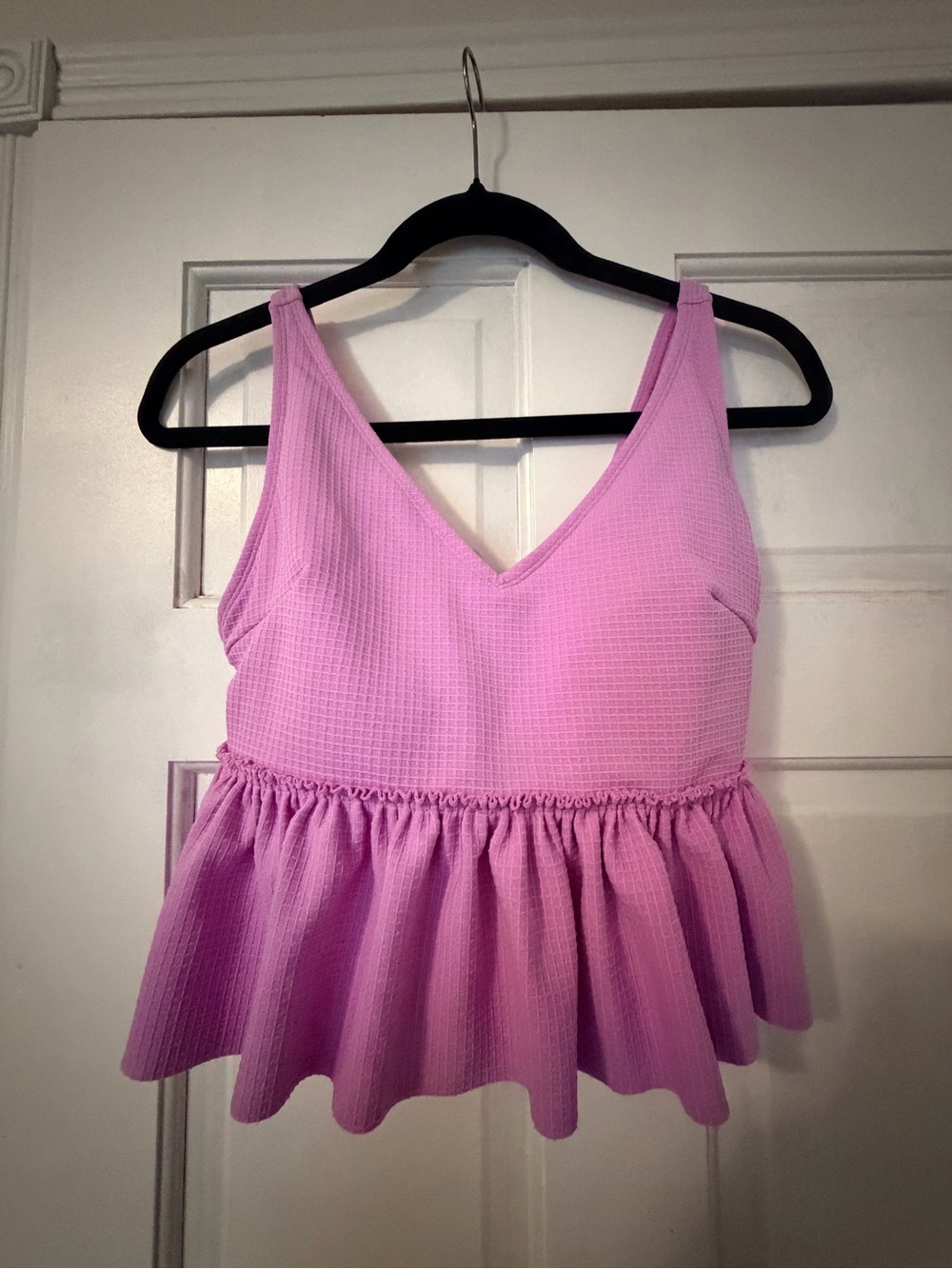 Kortni Jeane Light Pink Peplum Swim Top and Bottom Set